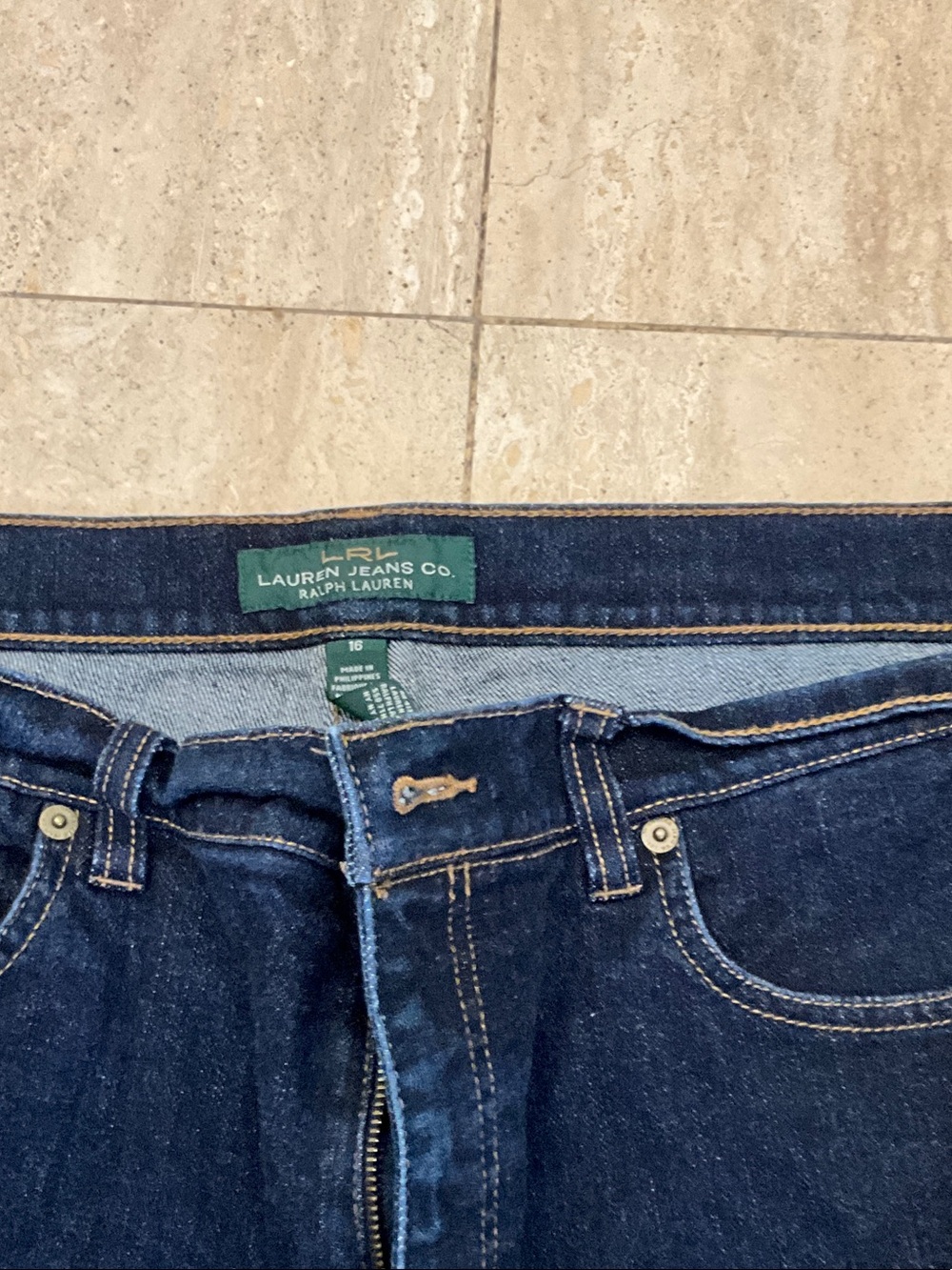 Ralph Lauren Lauren Jeans Co. Dark Blue Women's Jeans
